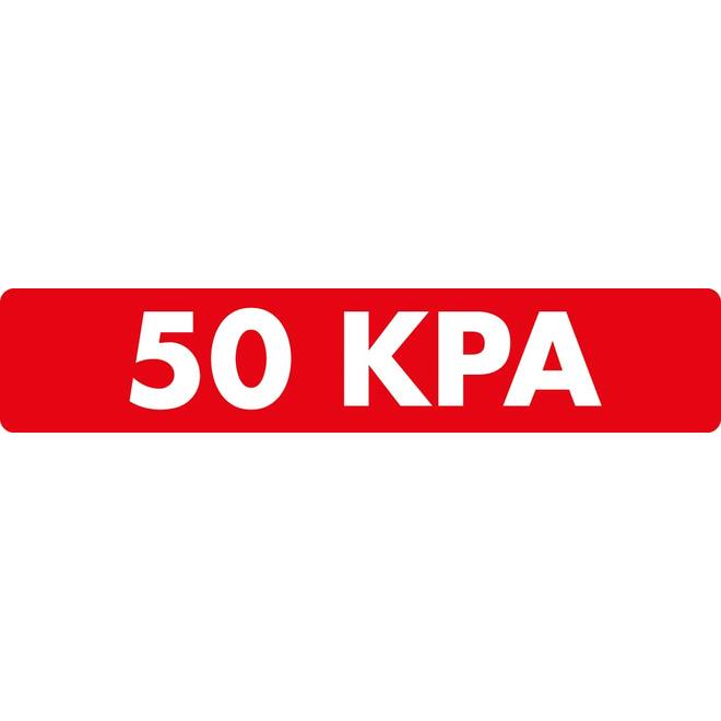Sticker 50 KPA (0,5 BAR) 10x2cm