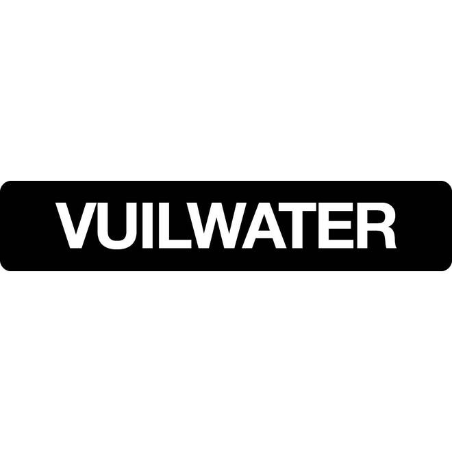 Sticker vuil water