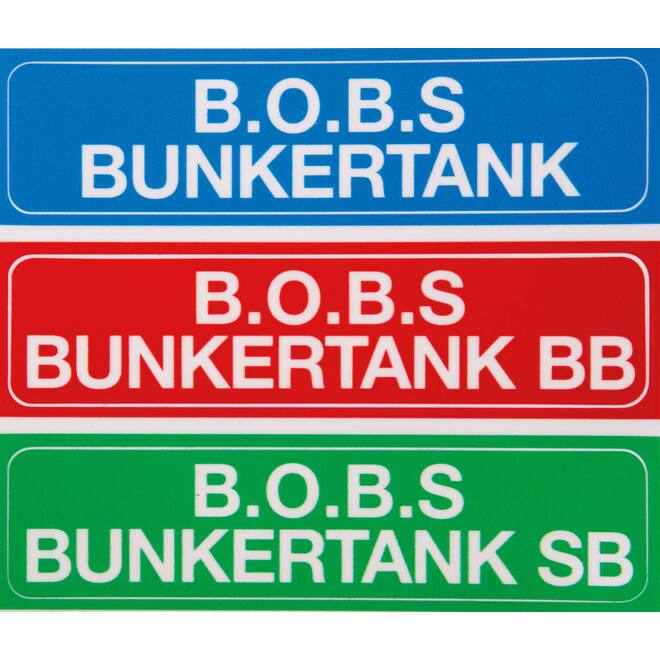 Sticker BOBS bunkertank+SB+BB