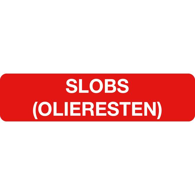 Sticker slobs - olieresten
