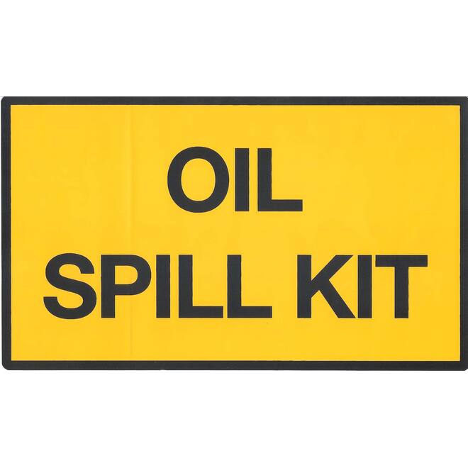 Sticker oil spill kit 29x17cm