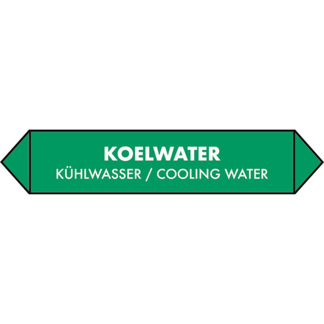 Leidingsticker koelwater 15x3cm
