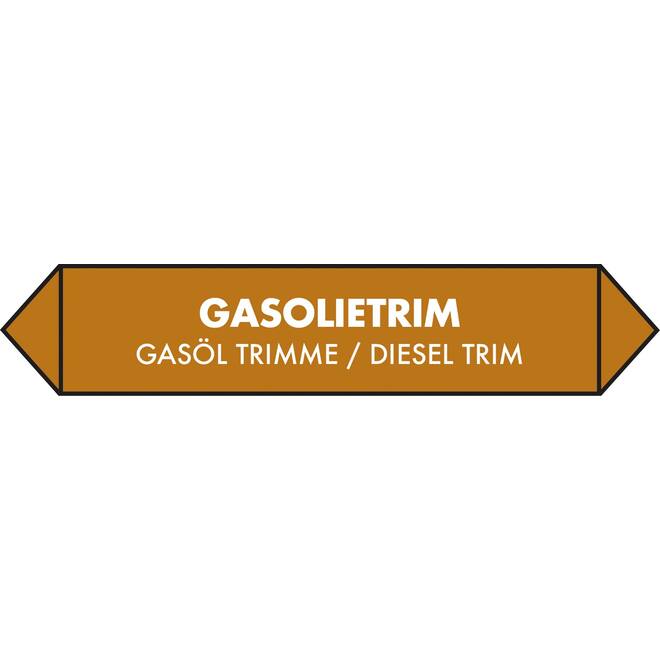 Leidingsticker gasolietrim 15x3cm