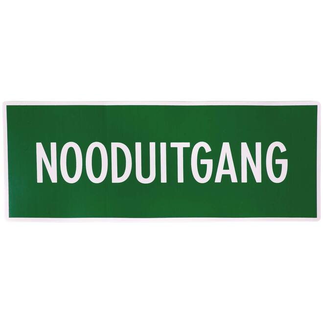 Sticker nooduitgang