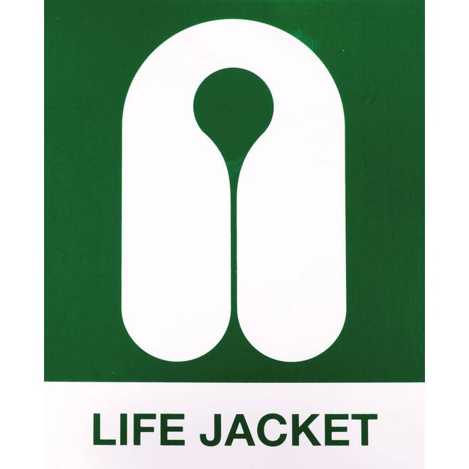 Sticker reddingvest 4,5x4,5cm