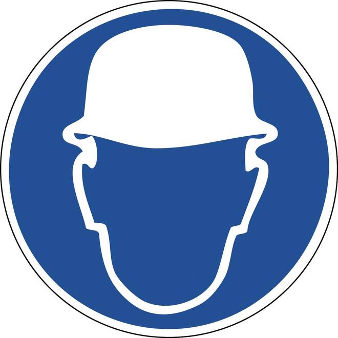 Sticker helm dragen verplicht