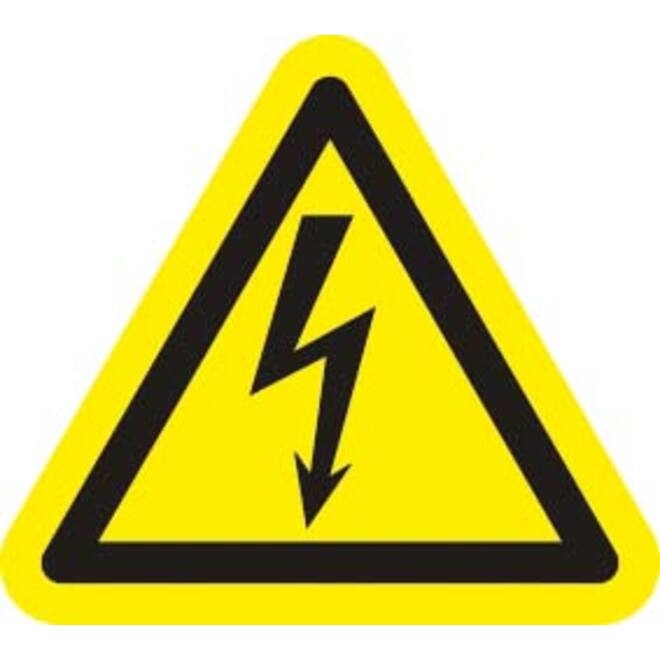 Sticker elektrische spanning