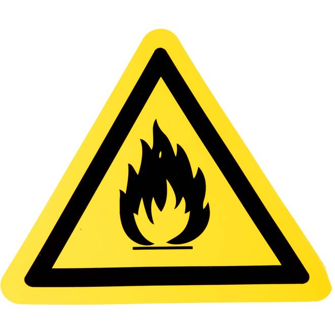 Sticker brandgevaarlijke stoffen