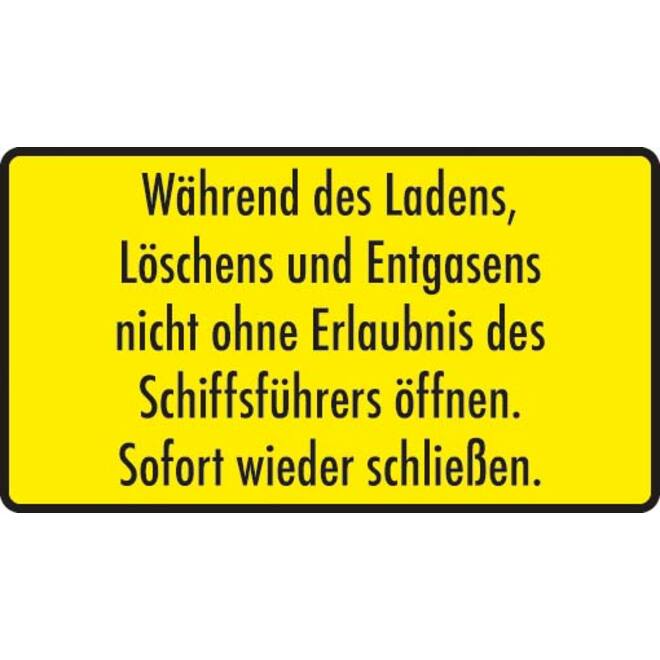 Sticker Waehrend laden, lo 18x10cm