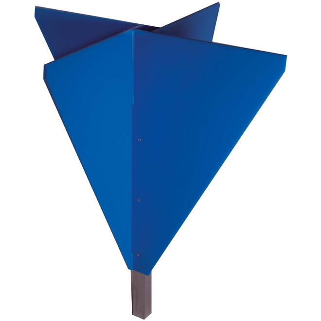 Seinkegel blauw kunststof 60cm