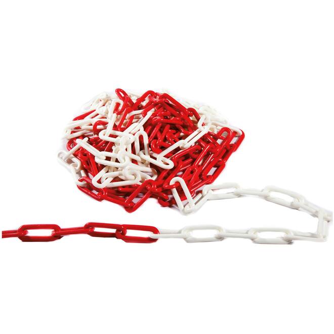 Markeer Ketting Rood-Wit  Mtr