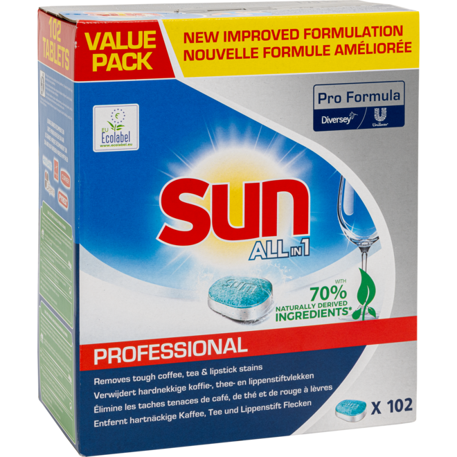 Sun vaatwastabletten All in 1 102 st.