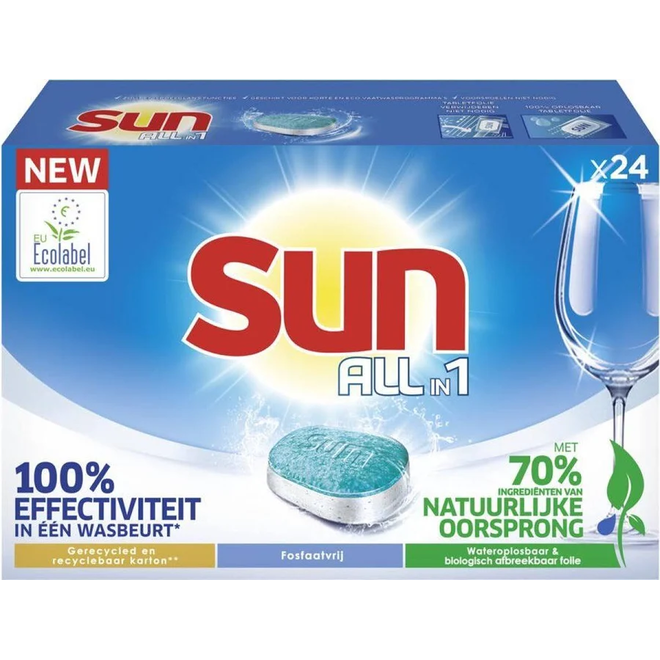 Sun vaatwastabletten all in 1 27st.