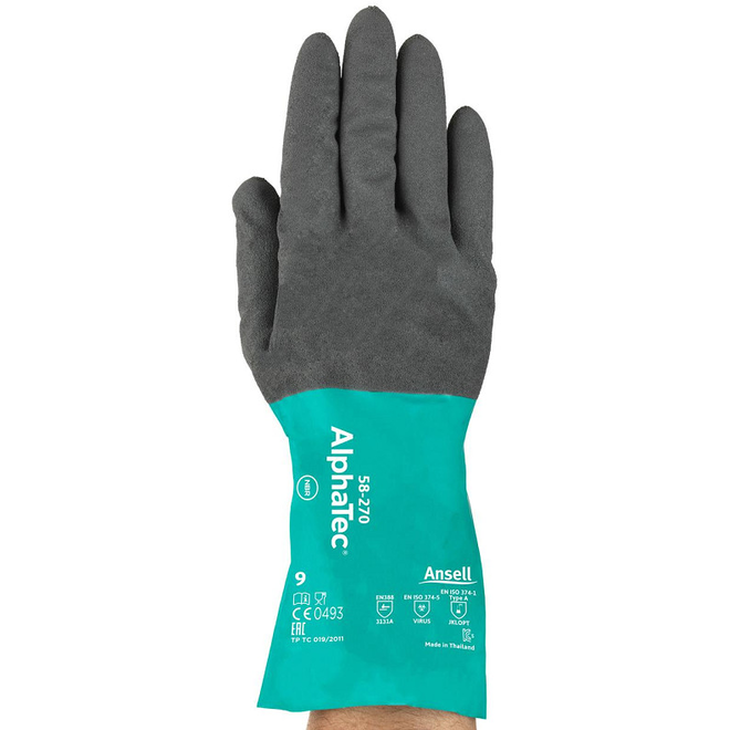 Ansell Alphatec 58-270 Nitrile Zwart