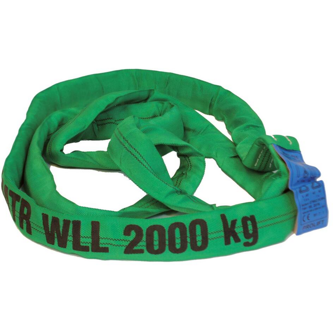 Hijsband rond 2T groen