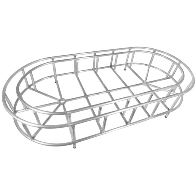 Trossenbak aluminium ovaal met binnenring 250 x120cm