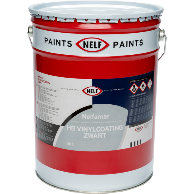 Nelfamar HB Vinylcoating Zwart 20ltr