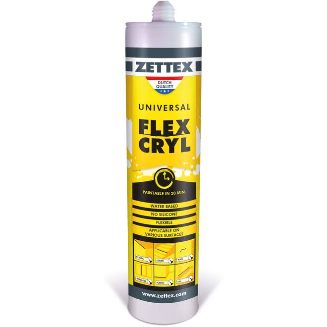 Zettex flexcryl uni 310ml wit