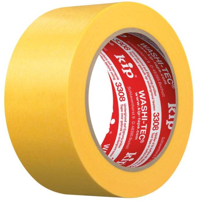 Afzetband Kip washi-tec geel 36mm 50mtr