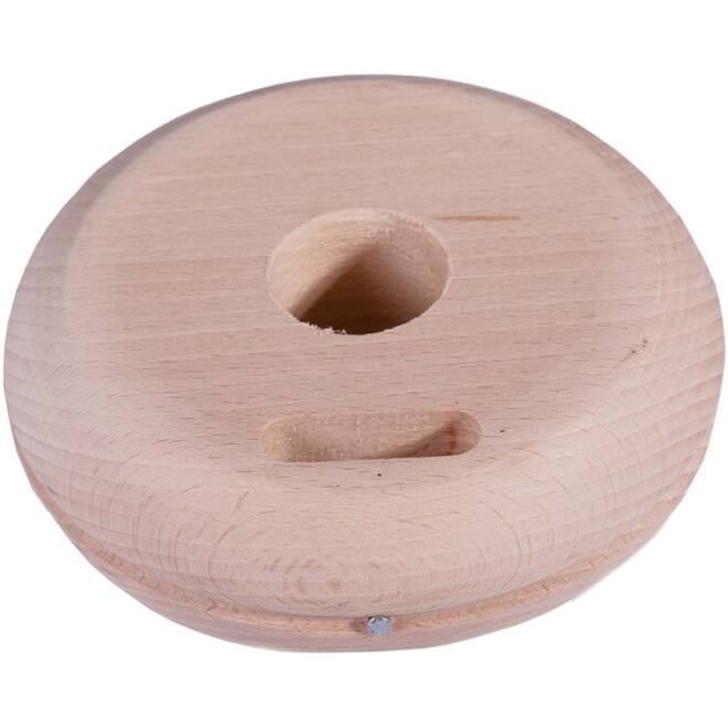 Mastknop hout plat