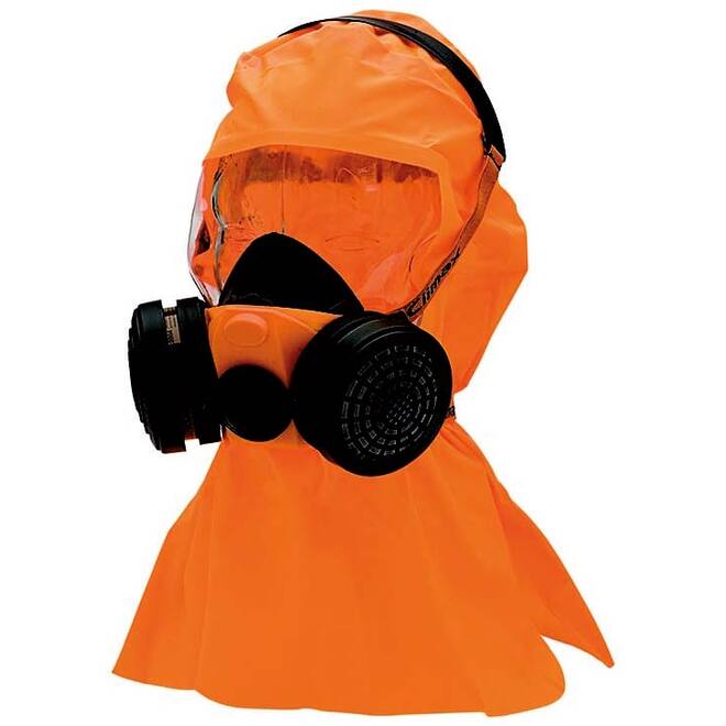 Vluchtmasker + hoofdkap ABEK1P3