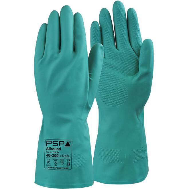 Handschoen nitril groen