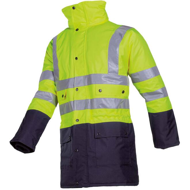 Winter regenparka stormflash geel/blauw