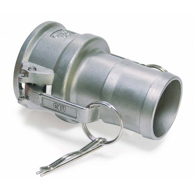 Kamlok koppeling RVS v-deel met tule