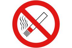 Sticker roken verboden sigar. 3cm