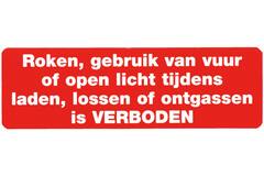 Sticker roken, gebruik van vuur