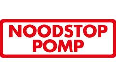 Sticker noodstop pomp 15 x 5cm
