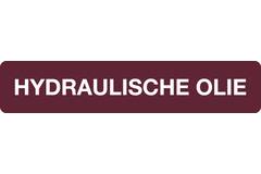 Sticker hydraulische olie