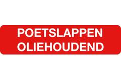 Sticker poetslap oliehoudend