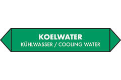 Leidingsticker koelwater 15x3cm