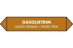 Leidingsticker gasolietrim 15x3cm