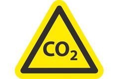 Sticker CO2 9x9x9cm