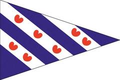 Friese puntvlag 30x45cm
