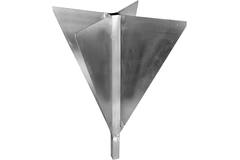 Seinkegel blank aluminium 60cm
