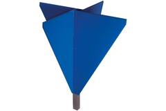 Seinkegel blauw kunststof 60cm