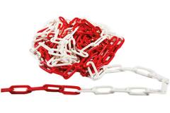 Markeer Ketting Rood-Wit  Mtr