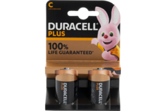 Batterij C Duracell Plus MN1400 2st.