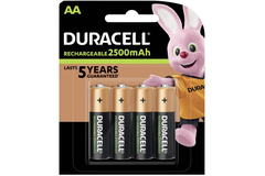 Batterijen Oplaadb. Duracell HR06 2400Ma 4st.