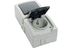 Combinatie Lichtsch/Stopcontact SWD
