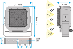 LED deklicht 12000lm 110-230V IP67 70gr