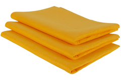 Vloerdoek viscose oranje 50x70 cm 3 st.