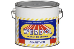 Werdol Grafietverf donkergrijs 2ltr