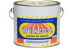Werdol Loopdekkenverf zwart 2ltr