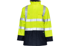 Oxxa parka 2664, FR/AST, geel/blauw, mt S