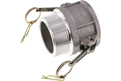 Kamlok v-deel type B alu. 3" bu