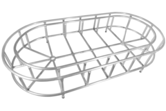 Trossenbak aluminium ovaal met binnenring 250 x120cm